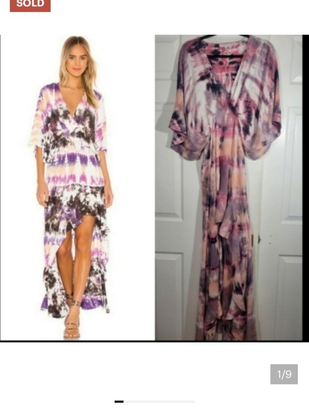 Young Fabulous & Broke tye die mini maxi dress